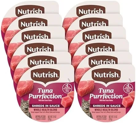 nutrish grain free tuna purrfection wet cat food 28 oz cup rachael ray